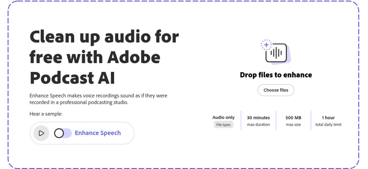 Make your noisy recording sound like pro audio with Adobe's free