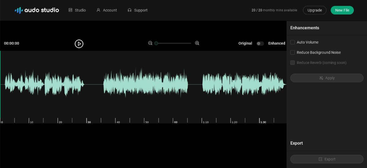 Enhancing Audio With Audo Studio AI Audio Enhancer Tool