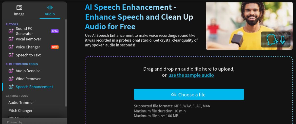 Enhancing Audio With MyEdit AI Audio Enhancer Tool