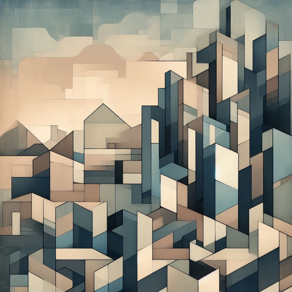 AI Generated Cubist Art