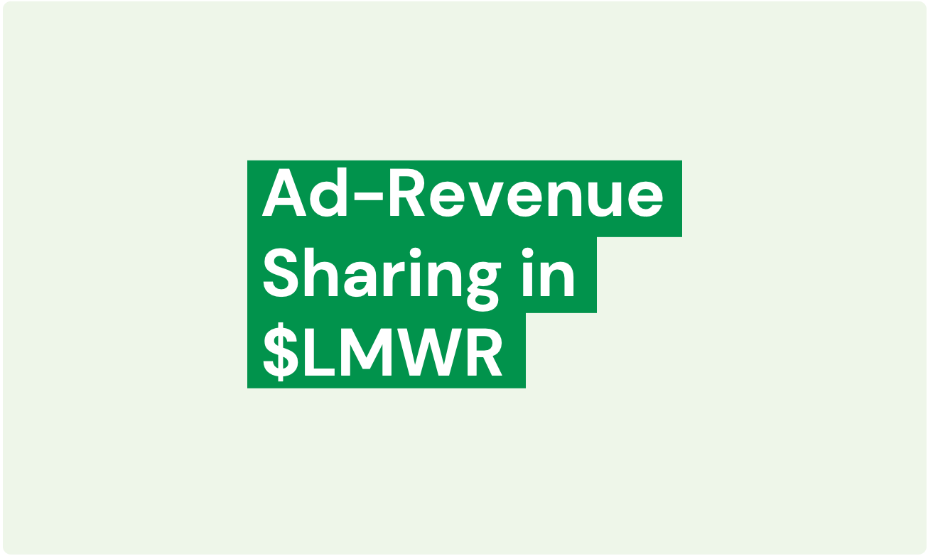 Introducing LimeWire Ad-Revenue Sharing - powered by $LMWR.